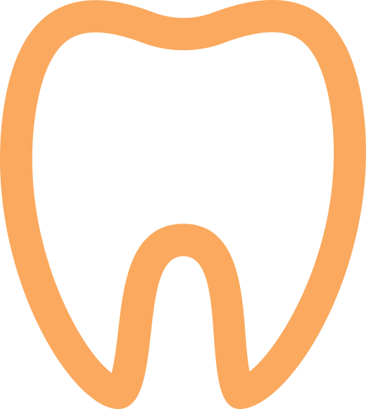 Ilustração de um dente laranja Ilustração de um dente laranja